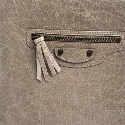 Pre Owned Balenciaga Dark Beige Leather iPad Cover
