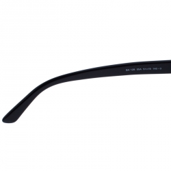 Pre Owned Balenciaga Black/Gold BA 128 Half Rim Round Sunglasses