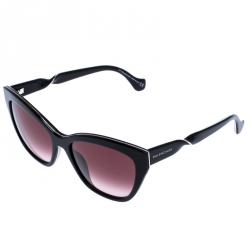 Pre Owned Balenciaga Black Gradient Twisted Temple Cat Eye Sunglasses