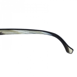 Pre Owned Balenciaga Black Caviar Embossed BA 57 Wayferer Sunglasses