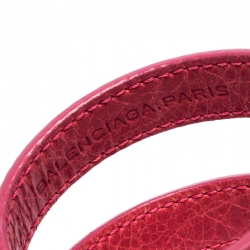 Balenciaga Arena Pink Leather Giant Triple Tour Bracelet M