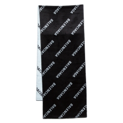 Balenciaga Bicolor Logo Intarsia Brushed Silk Scarf