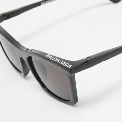 Pre Owned Balenciaga Black BB0099SA Wayfarer Sunglasses