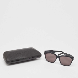 Pre Owned Balenciaga Black BB0056S Square Sunglasses