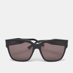 Pre Owned Balenciaga Black BB0056S Square Sunglasses