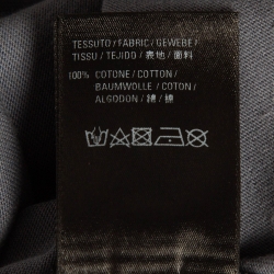 مملوكة مسبقًا Balenciaga Grey Logo Print Cotton T-Shirt M