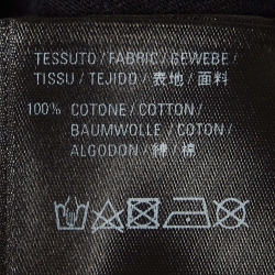 مملوكة مسبقًا Balenciaga Black Logo All-Over Print Cotton T-Shirt S