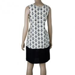 Pre Owned Balenciaga Off-White Anchor Dress M