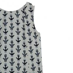 Pre Owned Balenciaga Off-White Anchor Dress M