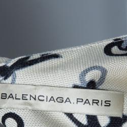 Pre Owned Balenciaga Off-White Anchor Dress M