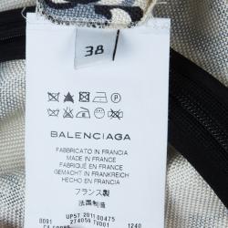 Pre Owned Balenciaga Off-White Anchor Dress M