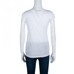 Pre Owned Balenciaga White 1960s Bride Print T-Shirt S