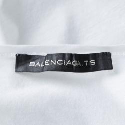 Pre Owned Balenciaga White 1960s Bride Print T-Shirt S