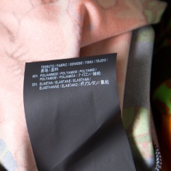 مملوكة مسبقًا Balenciaga Black Floral Printed Neck Tie Detail Oversized Kaftan Dress S