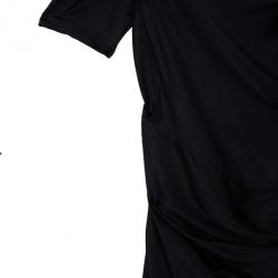 مملوكة مسبقًا Balenciaga Black Satin Dress S