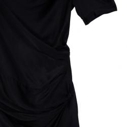 مملوكة مسبقًا Balenciaga Black Satin Dress S