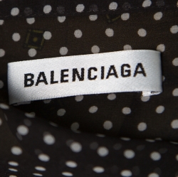 مملوكة مسبقًا فستان بالنسياغا طبقات مطبوع متعدد الألوان M