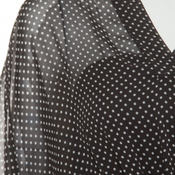 مملوكة مسبقًا فستان بالنسياغا طبقات مطبوع متعدد الألوان M