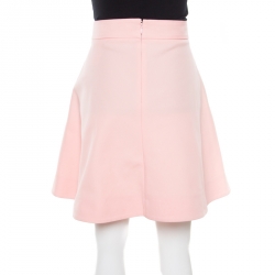 Pre Owned Balenciaga Pink Box Pleat Detail Mini Skirt M