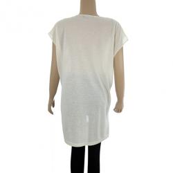 مملوكة مسبقًا Balenciaga Crème Cherry Blossom Printed Sleeveless Top M