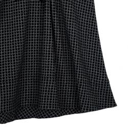 Pre Owned Balenciaga Monochrome Grid Print Dress M