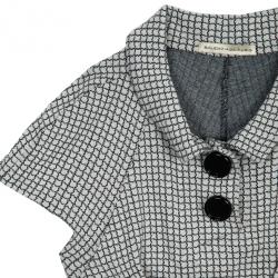 Pre Owned Balenciaga Monochrome Tie Top M