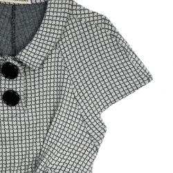 Pre Owned Balenciaga Monochrome Tie Top M