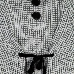 Pre Owned Balenciaga Monochrome Tie Top M