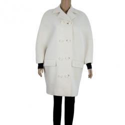 Balenciaga Cream Trench Coat S
