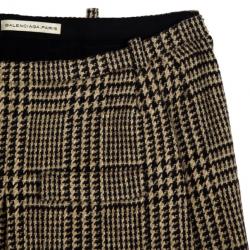 Pre Owned Balenciaga Tweed A-Line Skirt S