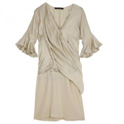 Balenciaga Silk Side Draped Dress S