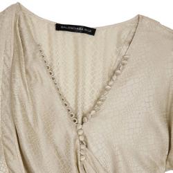 مملوكة مسبقًا Balenciaga Silk Side Draped Dress S