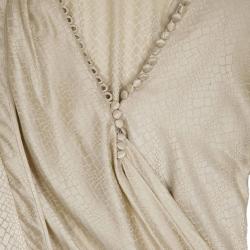 مملوكة مسبقًا Balenciaga Silk Side Draped Dress S