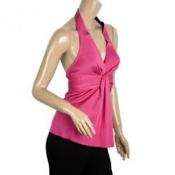 Balenciaga Halterneck Fuschia Top S