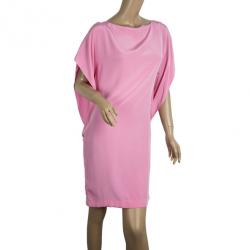 Pre Owned Balenciaga Dolman Sleeve Silk Shift Dress S
