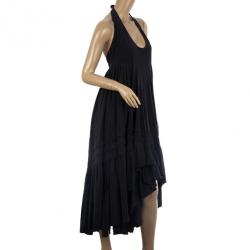 Pre Owned Balenciaga Halterneck Layer Dress M