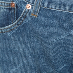 Pre Owned Balenciaga Blue Denim Monogram Jeans XL