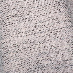 Pre Owned Balenciaga Blush Pink Lurex Tweed Fringed Blouse L
