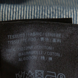 مملوكة مسبقًا Balenciaga Blue Denim Logo Print Oversized Jacket M 