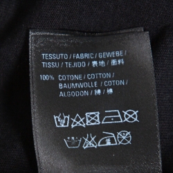 Pre Owned Balenciaga Black Speed Hunters Print Cotton Oversized T-Shirt M