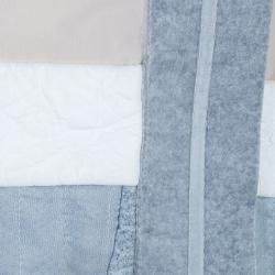 Pre Owned Balenciaga Drop Waist Mixed Fabric Dress Coat S