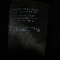 Pre Owned Balenciaga Black Cotton Logo Printed Short Sleeve T-Shirt XS