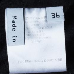 مملوكة مسبقًا فستان بالنسيياغا أسود كتف درابيه S