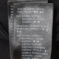 Pre Owned Balenciaga Black Bebe Embellished Cotton Crew Neck T-Shirt S