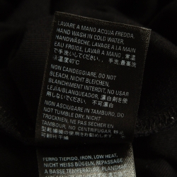 Pre Owned Balenciaga Black Logo Print Cotton T-Shirt L