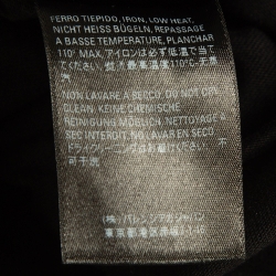 Pre Owned Balenciaga Black Logo Print Cotton T-Shirt L