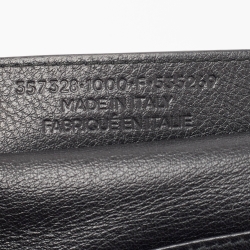 Pre Owned Balenciaga Black Leather Papier Sight Clutch