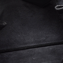 Pre Owned Balenciaga Black Leather Papier Sight Clutch