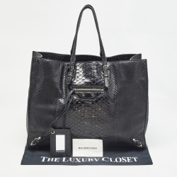 مملوكة مسبقًا حقيبة بالنسياغا بابيير A4 جلد أحمر