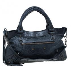 مملوكة مسبقًا Balenciaga Black Leather Classic First Shoulder Bag